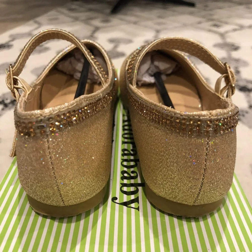 Adorababy Champagne Rhinestone Mary Jane - Picture 6 of 12